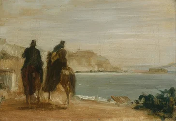 Rit aan zee. Rond 1860