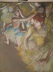 Balletdansers op het podium