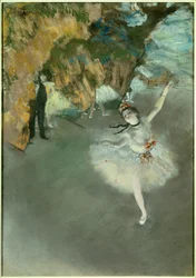Ballet of De Ster of Danser op het podium