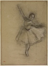 Danseres die zich omdraait