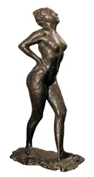 Dancer at rest, sculptuur door Edgar Degas, ca. 1882-95