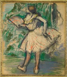 Danseres met waaier (pastel)