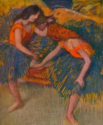 Deux Danseuses Corsages Jaunes, ca. 1902