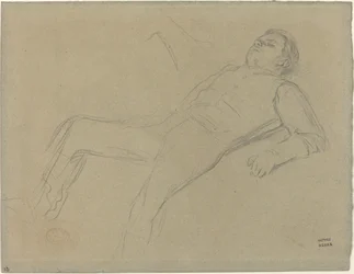 Gevallen jockey (studie voor "Scène van de steeplechase: De gevallen jockey")