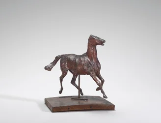 Paard in Draf, de Voeten Raken de Grond Niet, 1870s