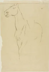 Paard Draaide Driekwart