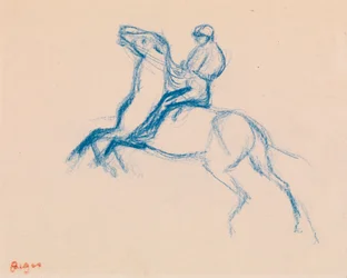 Jockey op paard