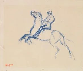 Jockey te paard