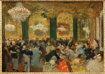 Le souper au bal (olieverf op doek)