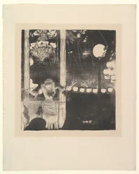 Mlle Bécat in het Café des Ambassadeurs, Parijs, 1877-78