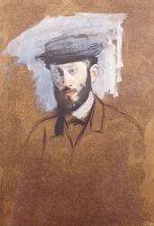 Portret van Eugene Manet, c.1875