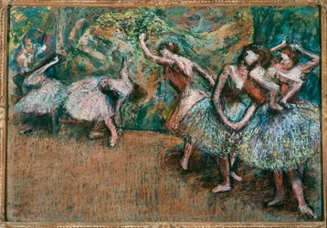 Scène uit een ballet (pastel op karton)