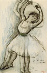 Studie van een danseres