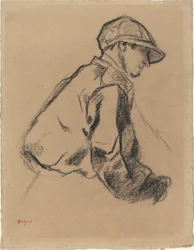 Studie van een Jockey