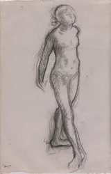 Studie van een Naakte Danseres, ca. 1878-79