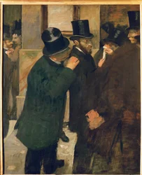 De Parijse beurs (olieverf op doek)