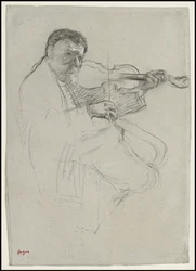 De violist, studie voor 