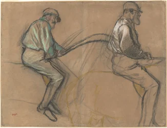 Twee studies van een jockey, c.1884