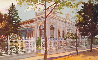 Vilino Nair, residentie van admiraal Baron de Teffé von Hoonholtz, Petropolis, 1914