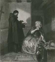 Juliet in de cel van broeder Lawrence, Romeo en Juliet
