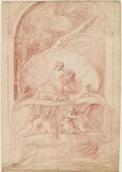 Rocaille Fontein met Venus, Amorini en Zwanen