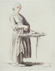 De appelverkoopster
