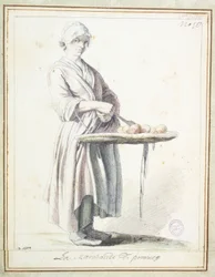De appelverkoopster
