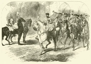 Band van de Horse Guards (gravure)