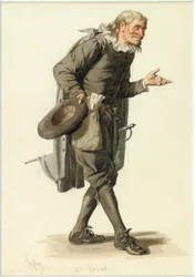 Portret van Monsieur Loyal, c.1870 (aquarel)