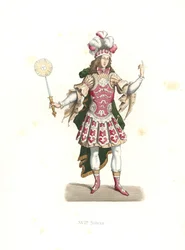 Lodewijk XIV, de Zonnekoning, in balletkostuum