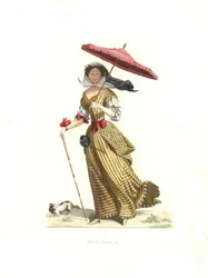 Vrouw in zomerkleding, Frankrijk