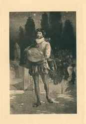 Voor Elizabethaanse liederen ter ere van liefde en schoonheid (litho)