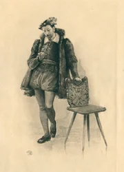 Voor Elizabethaanse liederen ter ere van liefde en schoonheid (litho)