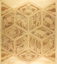 Zodiac Tekens - Art Deco, april 1934