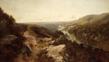 Een uitgestrekt rivierlandschap
