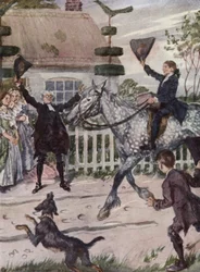 Illustratie voor The Vicar of Wakefield door Oliver Goldsmith