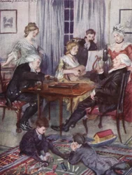 Illustratie voor The Vicar of Wakefield door Oliver Goldsmith