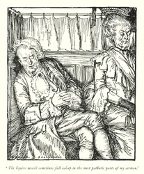 Illustratie voor The Vicar of Wakefield door Oliver Goldsmith