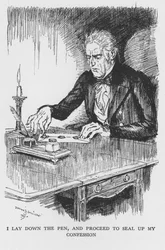 Scène uit Het vreemde geval van Dr. Jekyll en Mr. Hyde door Robert Louis Stevenson, 1927