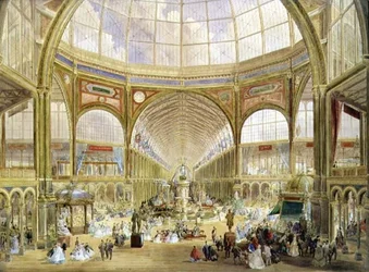 Interieur van de Internationale Tentoonstelling van 1862