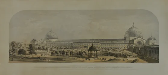 Internationale Tentoonstelling van 1862, Noordzijde vanuit de Tuinen van de Koninklijke Tuinbouwvereniging, 1862