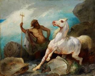Neptunus creëert het paard, ca. 1845