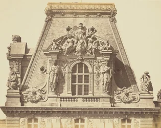 [Het dak van het Paviljoen Turgot, Louvre, Parijs]