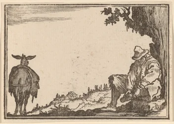 Boer die Zijn Schoen Uittrekt