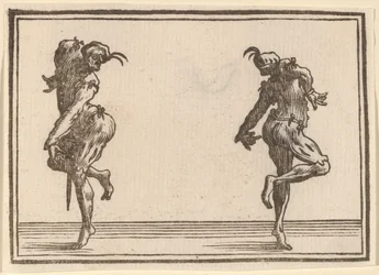 Twee pantaloons dansen