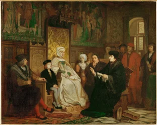 De kindertijd van Karel V, het lezen van Erasmus