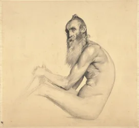 Naaktstudie van een oude man (Père Bainville)