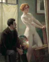 Atelier van de schilder, 1885