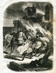 Illustratie voor Ivanhoe (ets)