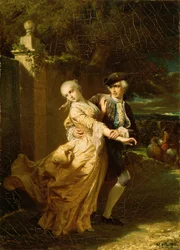 Lovelace ontvoert Clarissa Harlowe